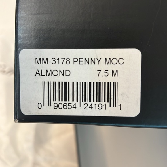 MASSIMO MATTEO PENNY KEEPER BROWN LEATHER LOAFER DRIVING SHOES MOCCASINS 7.5 - Picture 4 of 16